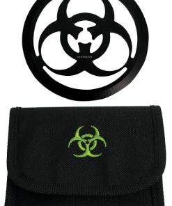 OEM   3.5in Circle Throwing Knife w Pouch Blk (SG-A1323BK)