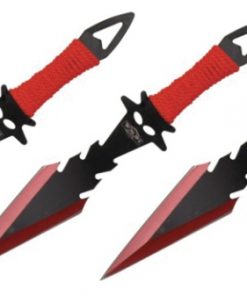 Razor Tactical  Throwing Knives Red (RT-8000RD)