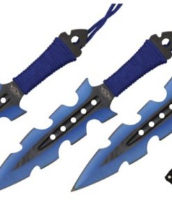 Razor Tactical Throwing Knives Blue (RT-8001BL)