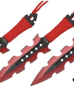 Razor Tactical  Throwing Knives Red (RT-8001RD)