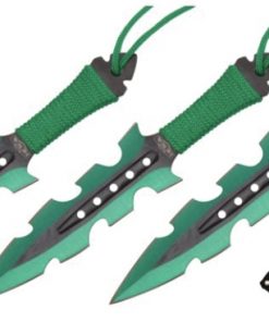 Razor Tactical Throwing Knives Green (RT-8001GN)