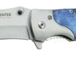 Razor Tactical Hunter Outdoor 4.5in SPRING ASSIST KNIFE BLUE PEARL (RT-7056BL)