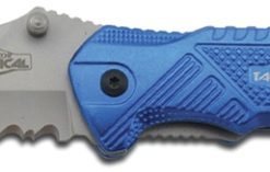 Razor Tactical 4.5in Spring Assisted Knife  Glass Breaker Blue (RT-7058BL)