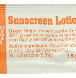 100 Sunscreen Lotion Packets