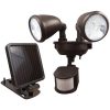 MAXSA(R) Innovations 44216 Dual-Head Solar Spotlight (Dark Bronze)