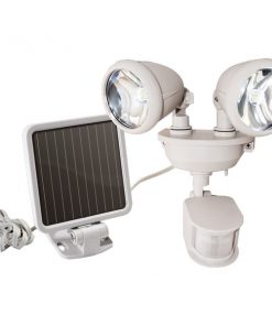 MAXSA(R) Innovations 44218 Dual-Head Solar Spotlight (Off White)