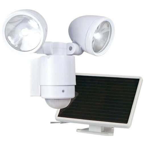 MAXSA(R) Innovations 44418 Bright Dual-Head Solar Security Light (White)