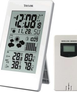 Taylor(R) Precision Products 1735 Digital Weather Forecaster with Barometer & Alarm Clock