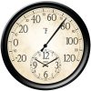 Springfield(R) Precision 91575 14" Decorative Thermometer with Clock