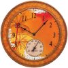 Springfield(R) Precision 92671 14" Poly Resin Clock with Thermometer (Mosaic Palms)