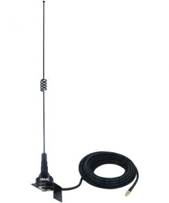 Tram(R) 10281-FSMA Pre-Tuned 140MHz-170MHz VHF/430MHz-470MHz UHF Dual-Band Trunk or Hole Mount Antenna Kit with SMA-Female Connector