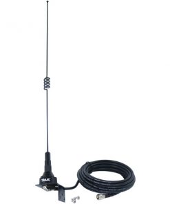 Tram(R) 10281-MUHF Pre-Tuned 140MHz-170MHz VHF/430MHz-470MHz UHF Dual-Band Trunk or Hole Mount Antenna Kit with Mini-UHF Male Connector