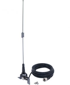 Tram(R) 10281-UHF Pre-Tuned 140MHz-170MHz VHF/430MHz-470MHz UHF Dual-Band Trunk or Hole Mount Antenna Kit with PL-259 Connector