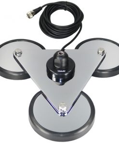 Tram(R) 2692 5" Tri-Magnet CB Antenna Mount with Rubber Boots & 18ft RG58A/U Coaxial Cable